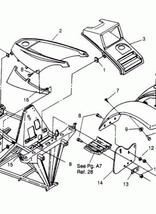 FRONT CAB ASSEMBLY  Trail Boss W958527 (4930323032A005)