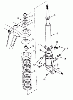 STRUT ASSEMBLY  Trail Boss W958527 (4930323032B001)