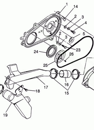 CLUTCH COVER ASSEMBLY Trail Boss W958527 (4930323032B012)