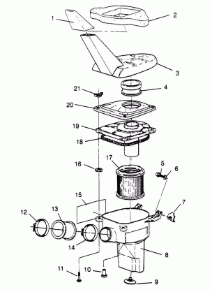 AIR BOX ASSEMBLY Sport 400L W958540 (4930133013B001)