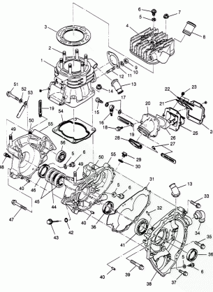 CRANKCASE and CYLINDER Sport 400L W958540 (4930133013C008)