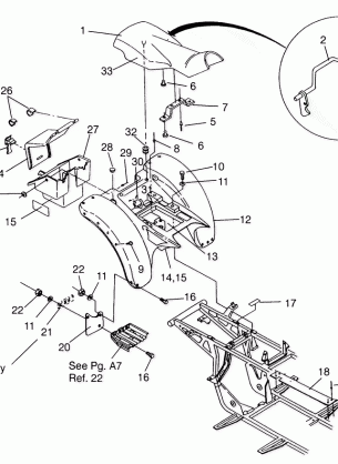 REAR CAB ASSEMBLY Sport 400L W958540 (4930133013A006)