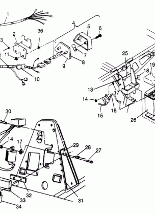 ELECTRICAL / TAILLIGHT ASSEMBLY Sport 400L W958540 (4930133013C006)