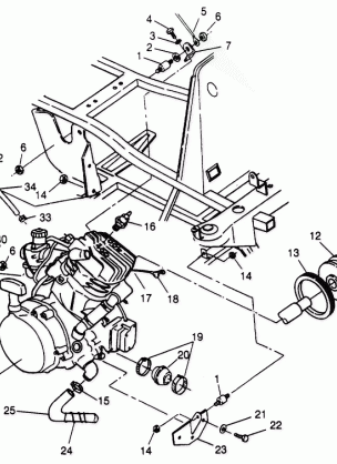 ENGINE MOUNTING Sport 400L W958540 (4930133013A009)