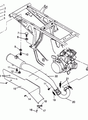 EXHAUST SYSTEM Sport 400L W958540 (4930133013A011)