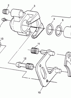 FRONT BRAKE ASSEMBLY Sport 400L W958540 (4930133013B004)