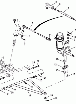 STEERING / A-ARM ASSEMBLY Sport 400L W958540 (4930133013B007)