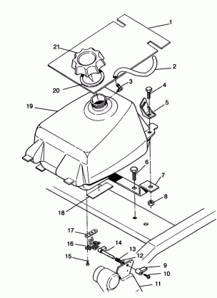 FUEL TANK ASSEMBLY Sport 400L W958540 (4930133013A012)