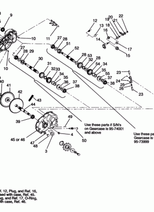 GEARCASE ASSEMBLY Sport 400L W958540 (4930133013C004)