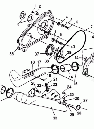 CLUTCH COVER ASSEMBLY Sport 400L W958540 (4930133013B013)