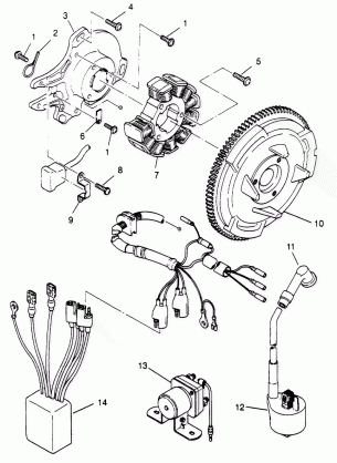 MAGNETO ASSEMBLY Sport 400L W958540 (4930133013D002)