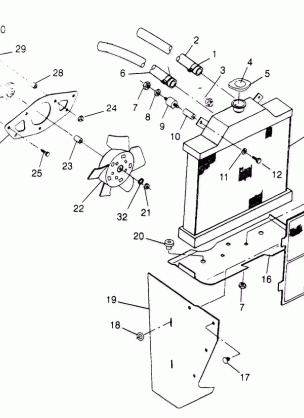 COOLING SYSTEM 6x6 400L - U.S.  W958740  SWEDISH S958740 and NORWEGIAN N95 (4930273027A012)