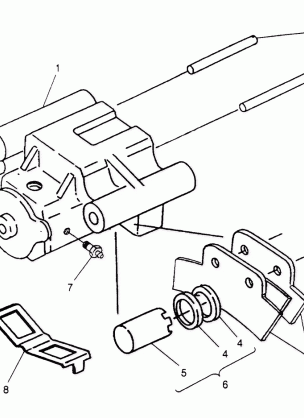 REAR BRAKE ASSEMBLY 6x6 400L - U.S.  W958740 SWEDISH  S958740 and NORWEGIA (4930273027C012)