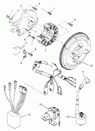 MAGNETO ASSEMBLY  XPLORER 4X4 W959140 (4930223022D008)