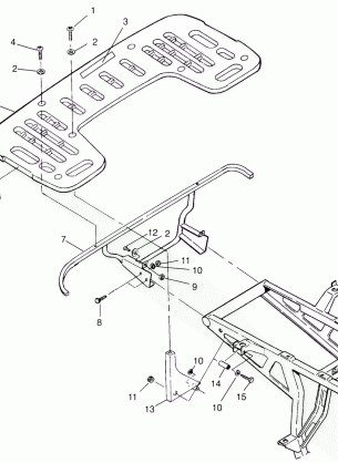 REAR RACK MOUNTING XPLORER 4X4 W959140 (4930223022A007)