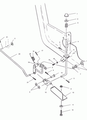 FOOT PEDAL and PARKING BRAKE ASSEMBLY - S958144 (4926862686c014)