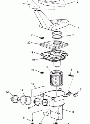 AIR BOX ASSEMBLY Trail Blazer W957221 (4930363036A014)