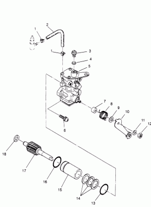 OIL PUMP ASSEMBLY Trail Blazer W957221 (4930363036C011)