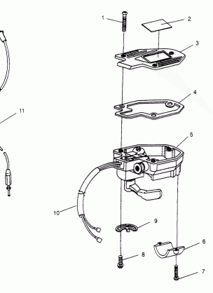 CONTROLS - THROTTLE ASM. / CABLE Trail Blazer W957221 (4930363036B004)