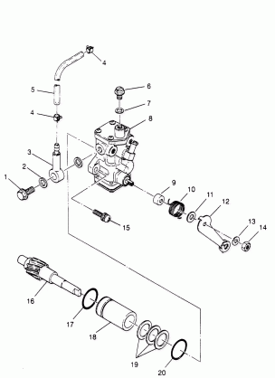 OIL PUMP ASSEMBLY 2X4 300 W957530 (4930053005C014)