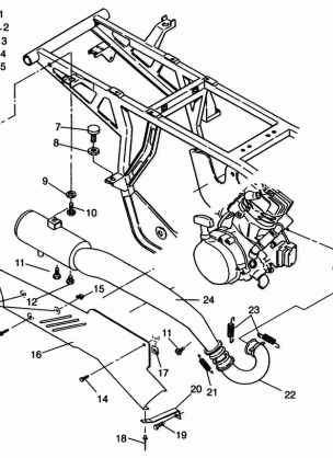 EXHAUST SYSTEM  2X4 300 W957530 (4930053005A010)