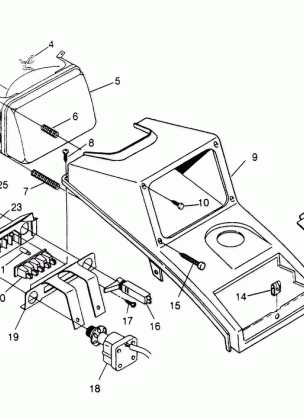 HEADLIGHT ASSEMBLY  2x4 400L W957540 (4930093009A014)