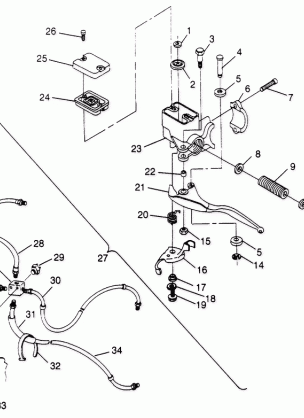 CONTROLS - MASTER CYLINDER / BRAKE LINE  2x4 400L W957540 (4930093009B008)