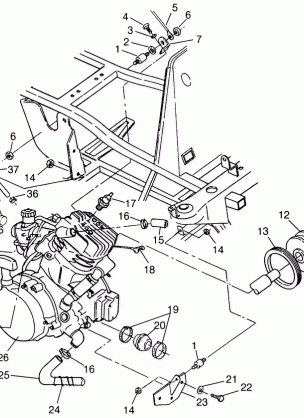 ENGINE MOUNTING Scrambler W957840 (4927252725A009)