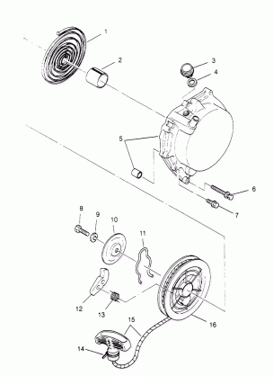 RECOIL STARTER Scrambler W957840 (4927252725D004)