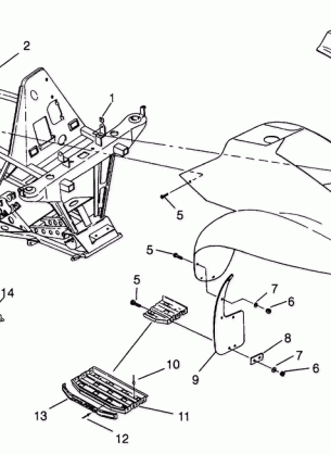 FRONT CAB ASSEMBLY Scrambler W957840 (4927252725A005)