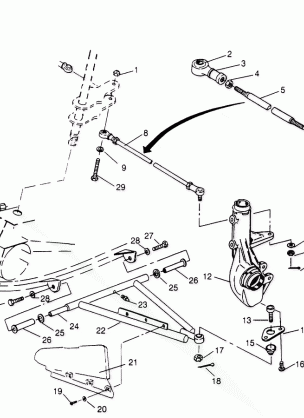 A-ARM / STRUT MOUNTING Sportsman 4x4 W958040 (4930403040B013)