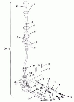 GEAR SELECTOR Sportsman 4x4 W958040 (4930403040C010)