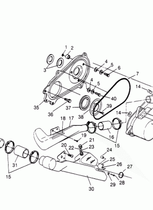 CLUTCH COVER ASSEMBLY Sportsman 4x4 W958040 (4930403040C007)