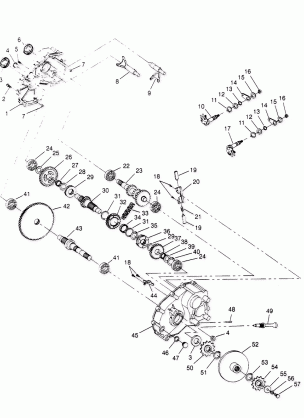 GEARCASE ASSEMBLY Sportsman 4x4 W958040 (4930403040C011)