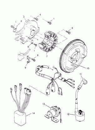 MAGNETO ASSEMBLY Sportsman 4x4 W958040 (4930403040D007)