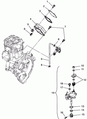 OIL PUMP Sportsman 4x4 W958040 (4930403040D003)