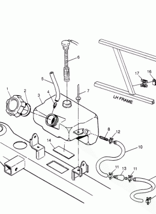 OIL TANK ASSEMBLY Sportsman 4x4 W958040 (4930403040A014)