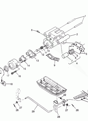 REAR BRAKE ASSEMBLY Sportsman 4x4 W958040 (4930403040C005)