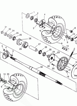 REAR WHEEL DRIVE ASSEMBLY Sportsman 4x4 W958040 (4930403040C006)