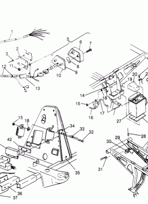 ELECTRICAL / TAILLIGHT ASSEMBLY Sportsman 4x4 W958040 (4930403040C008)