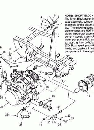 ENGINE MOUNTING Sportsman 4x4 W958040 (4930403040A010)