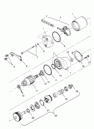 STARTING MOTOR Sportsman 4x4 W958040 (4930403040D006)