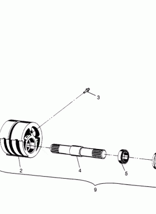 FRONT TIGHTENER ASSEMBLY Sportsman 4x4 W958040 (4930403040B004)