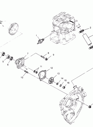 WATER PUMP Sportsman 4x4 W958040 (4930403040D002)