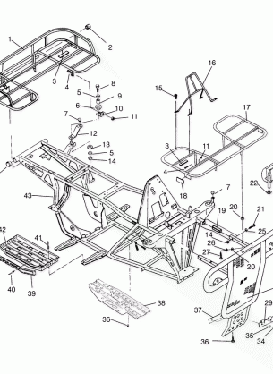 BUMPER / RACK MOUNTING Sportsman 4x4 W958040 (4930403040A007)