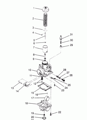 CARBURETOR Sportsman 4x4 W958040 (4930403040D004)