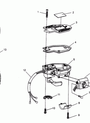 CONTROLS - THROTTLE ASM. / CABLE 4x4 300 W958130 (4930183018B011)