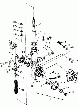 FRONT STRUT ASSEMBLY 4x4 300 W958130 (4930183018B005)