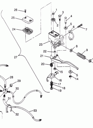 CONTROLS - MASTER CYLINDER / BRAKE LINE 4x4 300 W948130 (4926762676B011)