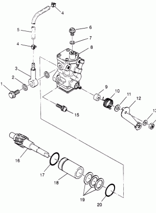 OIL PUMP ASSEMBLY 4x4 300 W948130 (4926762676D003)